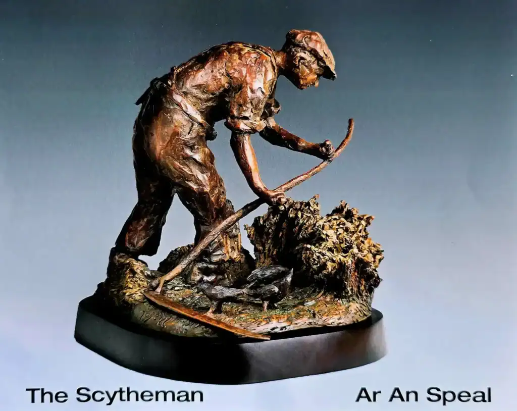 The Scytheman sculpture by Liam O'Neill